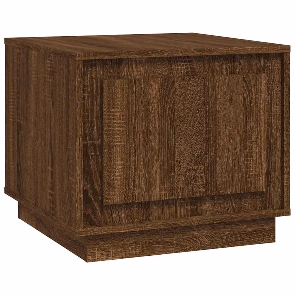 Berkfield Home Decorative Coffee Table in Brown Oak, W/D/H: 51 x 50 x 44 cm – 2