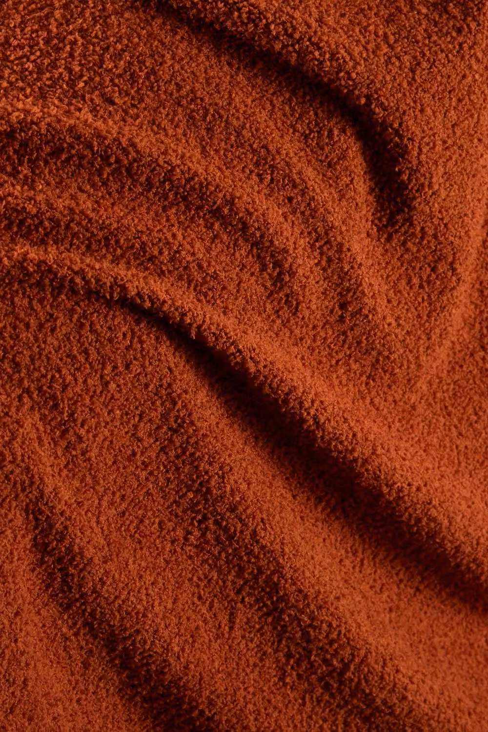 BHS Orange Teddy Bear Fleece Throw W/D/H: 150 x 120 x 120 cm – 2