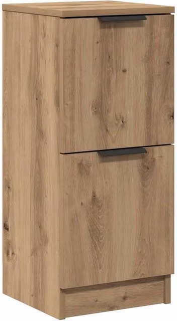 Berkfield Home Artisan Oak Sideboard in Brown, W/D/H: 30 x 30 x 70 cm – 1