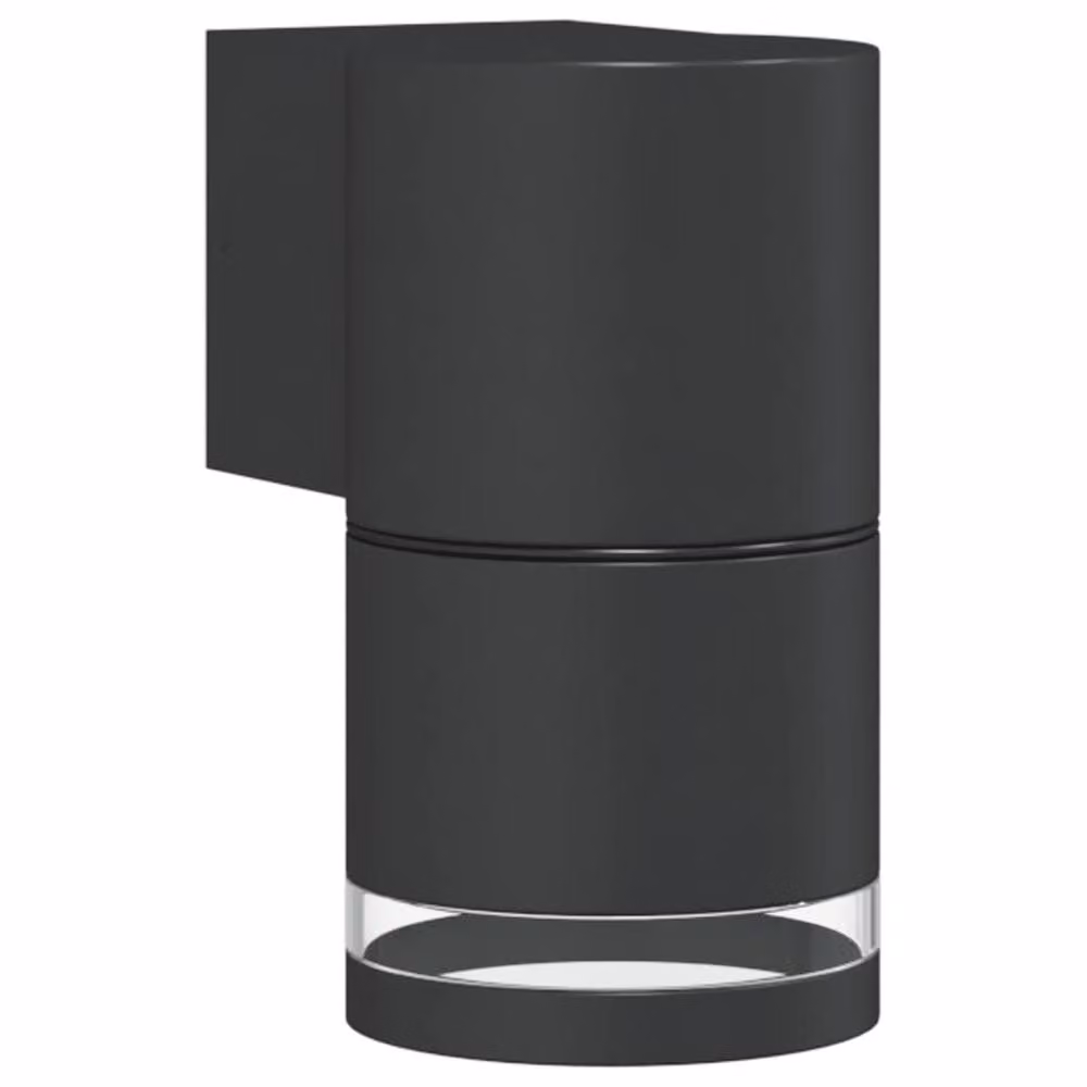 Berkfield Home Black Modern Outdoor Wall Light in Die-cast Aluminium – 1
