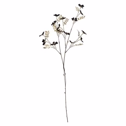 VFM e-Store Black Christmas Daisy Spray Floral Decoration, H 91 cm x W 29 cm