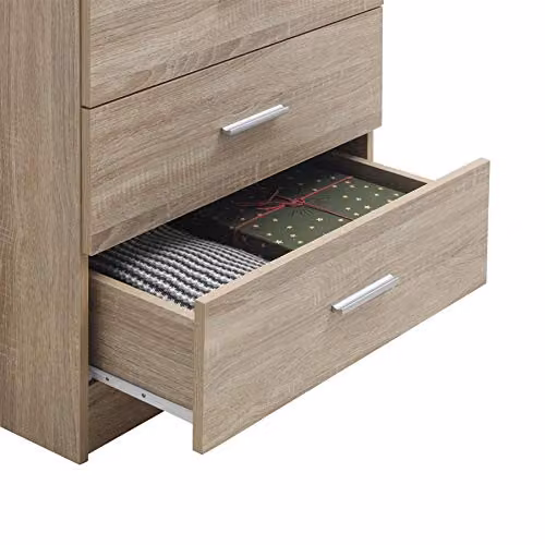 Timber Art Design 3 Drawer Bedroom Chest of Drawers in Sonoma Oak Finish, W: 69 cm, D: 40 cm, H: 60 cm – 3