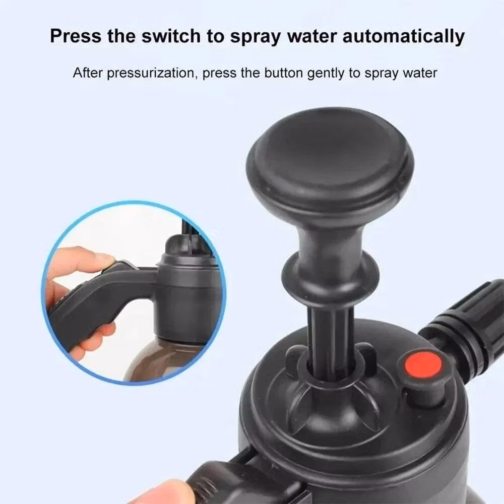 VOGREX 2x 2L Manual Car Wash Foam Pressure Sprayer Hand Held Pump Bottles in Black – 3