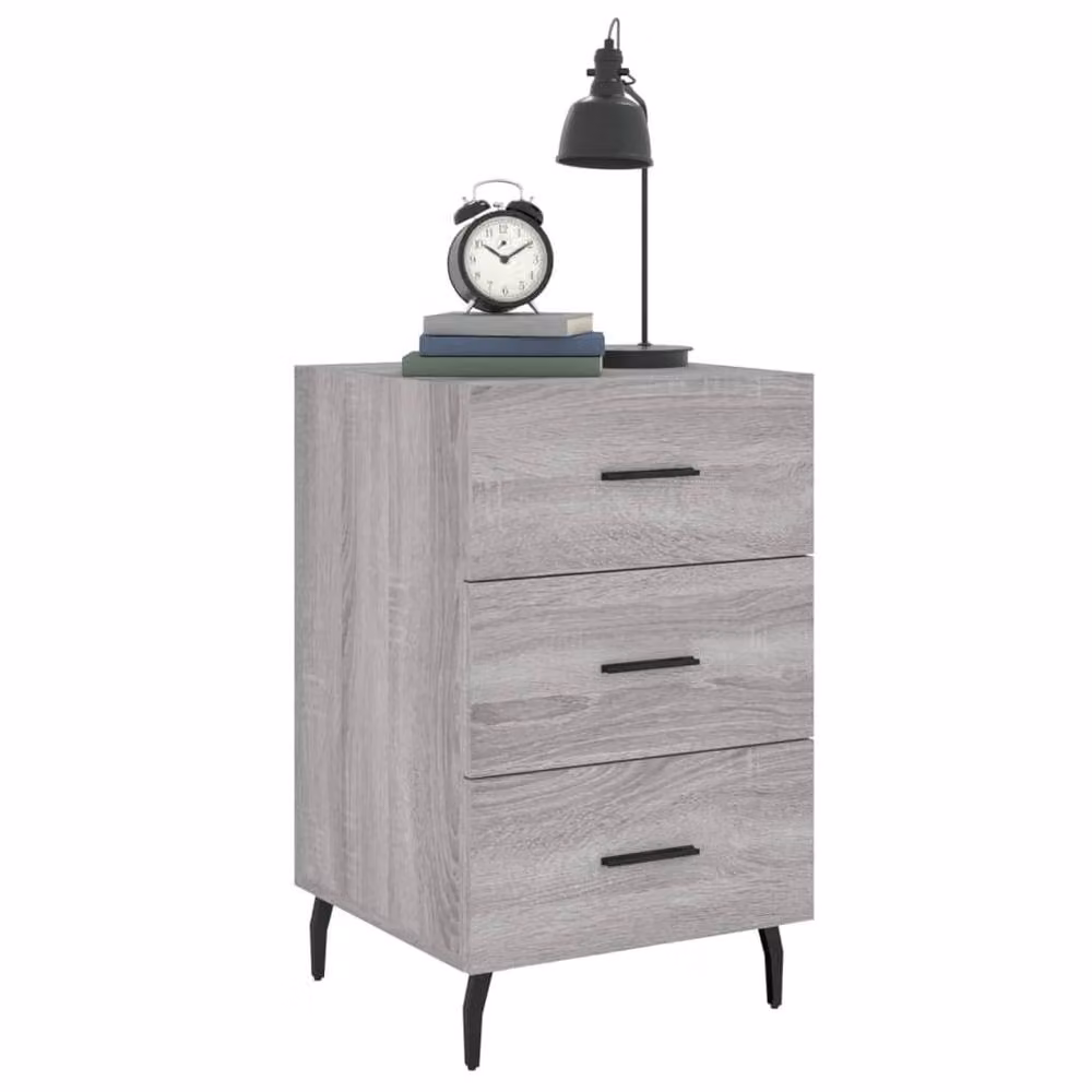 Berkfield Home Grey Sonoma Bedside Cabinet W/D/H: 40 x 40 x 66 cm – 2