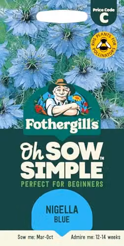 Mr Fothergill's Oh Sow Simple Nigella Blue Flower Seeds – 1