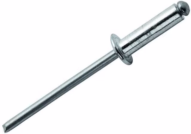 Rapid Standard Aluminium and Steel Rivets in Silver and Multicolour