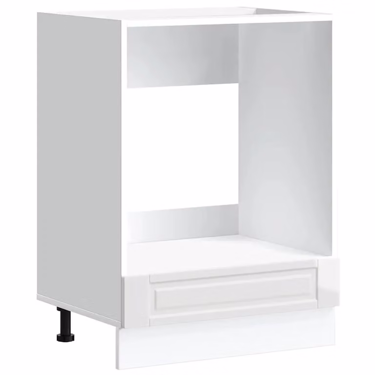 Berkfield Home Porto Freestanding Oven Cabinet in High Gloss White Engineered Wood