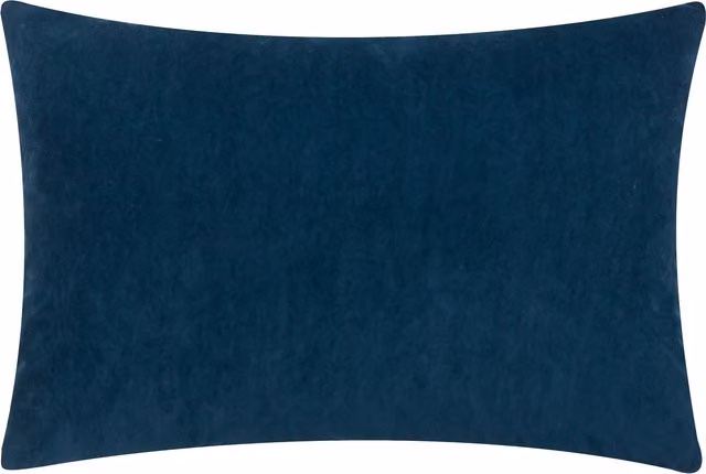 Make It A Home Blue Velvet Rectangular Cushion