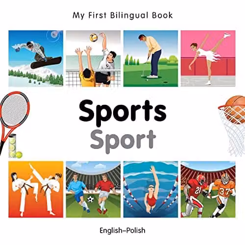 Milet Publishing My First Bilingual Book Sports English-Polish Multicolour Paper Book
