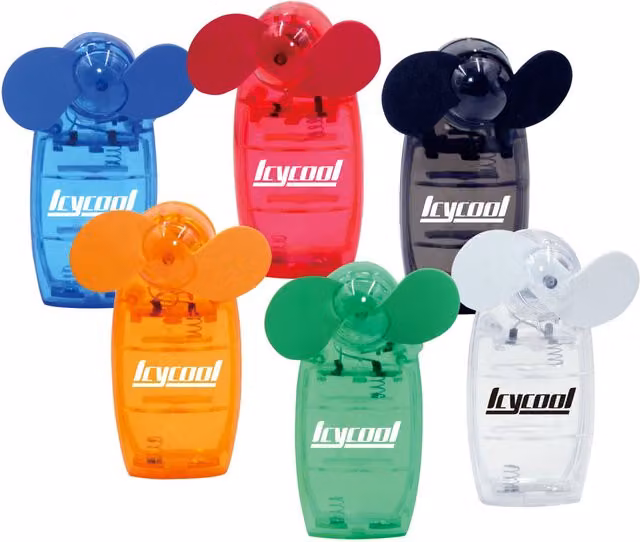 Icycool Mini Handheld Battery Fan in Multicolour