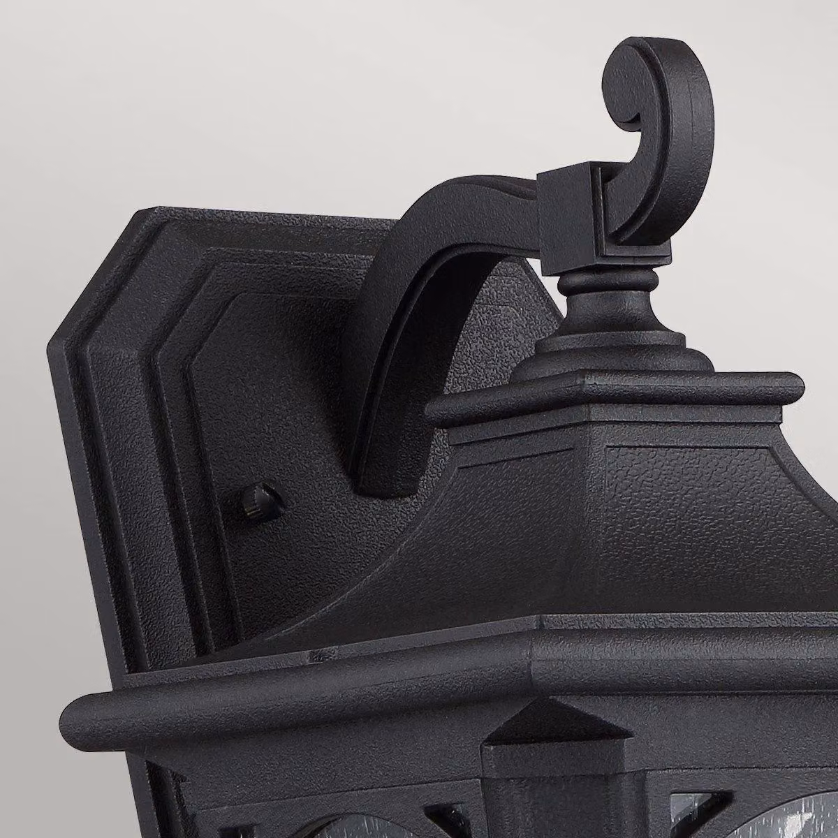 Netlighting Bedford Small Wall Lantern in Mystic Black with Transparent Glass, E27 – 2