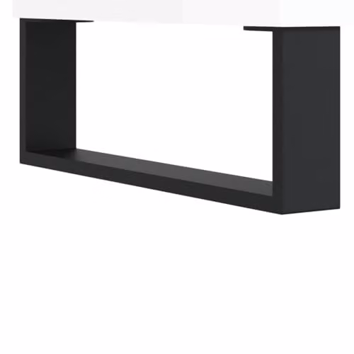 vidaXL Modern Glossy White Sideboard in Engineered Wood W/D/H: 57 x 35 x 70 cm – 3