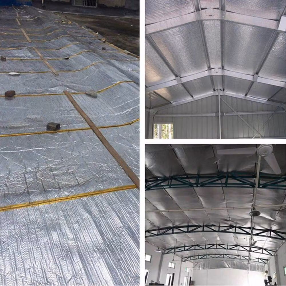 SPETLEK Self Adhesive Silver Double Bubble Insulation Foil for Sheds, W/D/H: 100 x 1000 x 25000 cm – 3