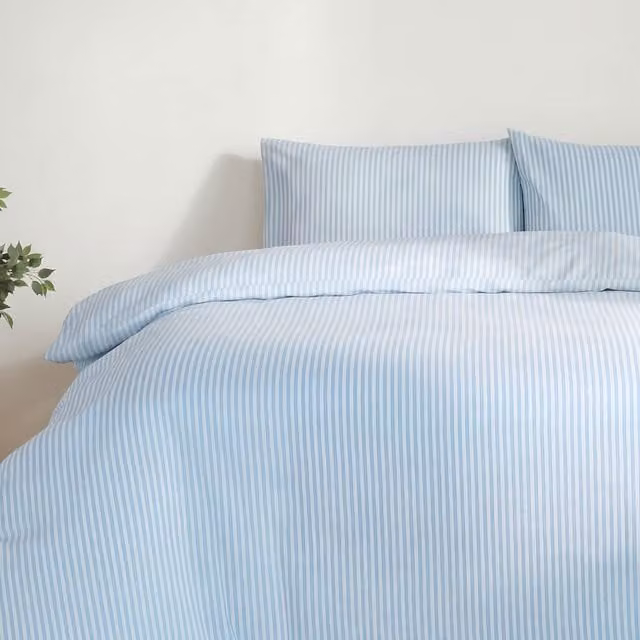 Martex Studio Edition Blue Striped Duvet Cover Set, W/D/H: 90 x 190 cm