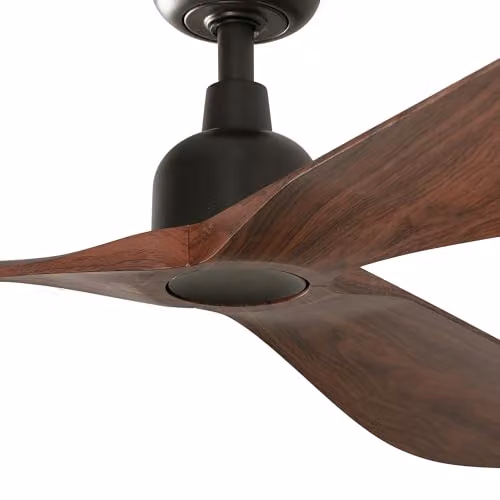 FARO Outwalnut Large 3 Blade Ceiling Fan in Dark Brown IP44 – 3