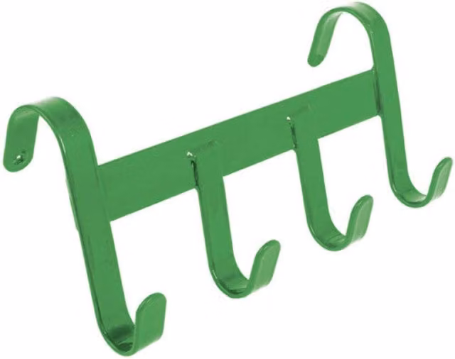 Betley Butterfly Four Hook Metal Stable Hanger in Green