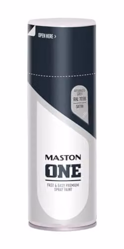 Maston One Satin Gloss Spray Paint Anthracite Grey RAL 7016 400 ml