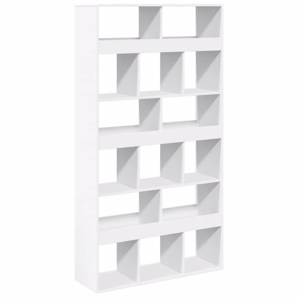 Berkfield Home White Room Divider in Engineered Wood, W/D/H: 100 x 33 x 187.5 cm – 2