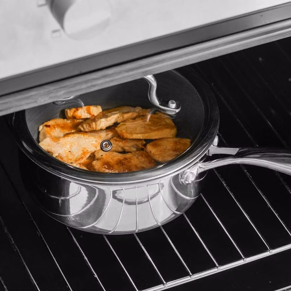 Tower Ti-Clad 5 Piece Hybrid Ceramic Cookware Set in Silver – 2