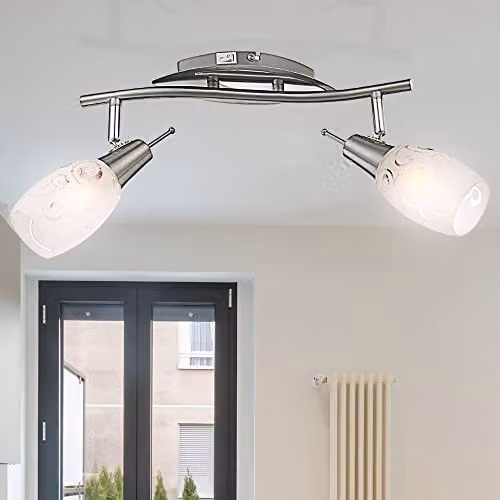 Globo Lighting Florita E14 Chrome Spotlight, Pack of 2 – 3