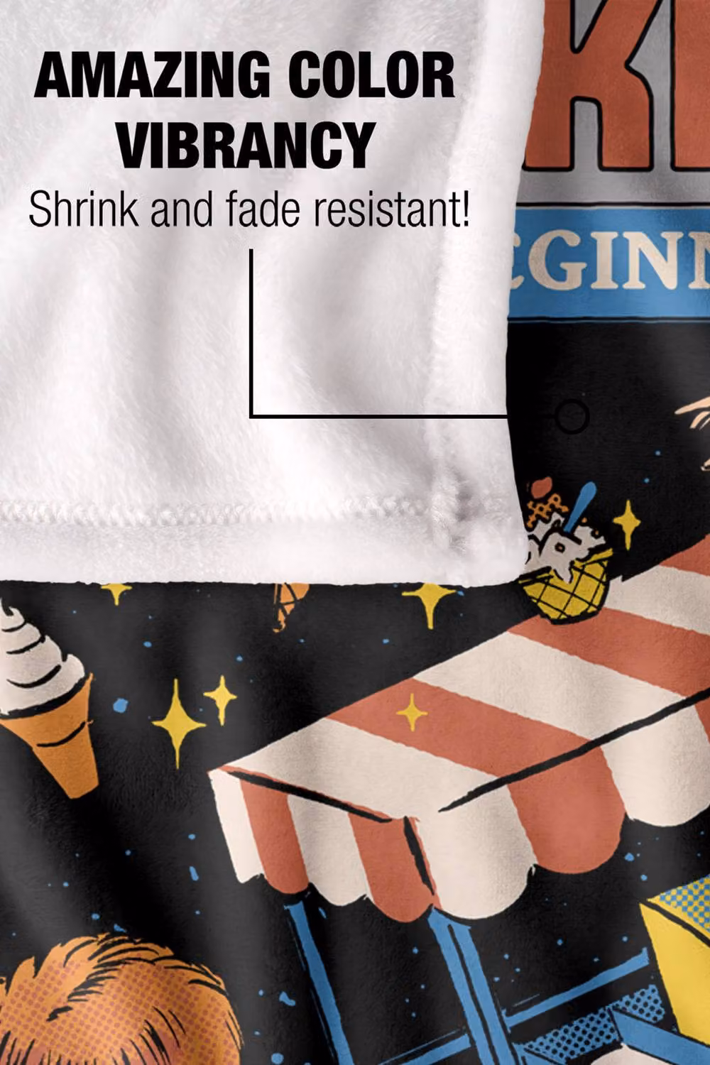 Steven Rhodes Telekinesis For Beginners Multicolour Fleece Throw Blanket W/D/H: 91 x 147 cm – 4