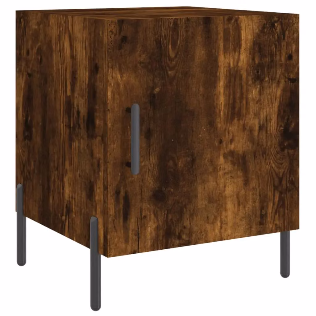 Berkfield Home Bedside Cabinet in Smoked Oak Brown, W/D/H: 40 x 40 x 50 cm – 2