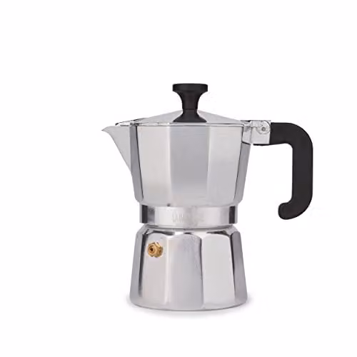 La Cafetiere Venice Aluminium Espresso Maker, Silver – 1