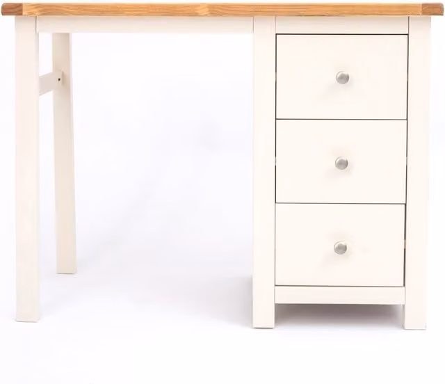 Cabinet Bits Maggiori 3 Drawer Dressing Table in White Pine Wood
