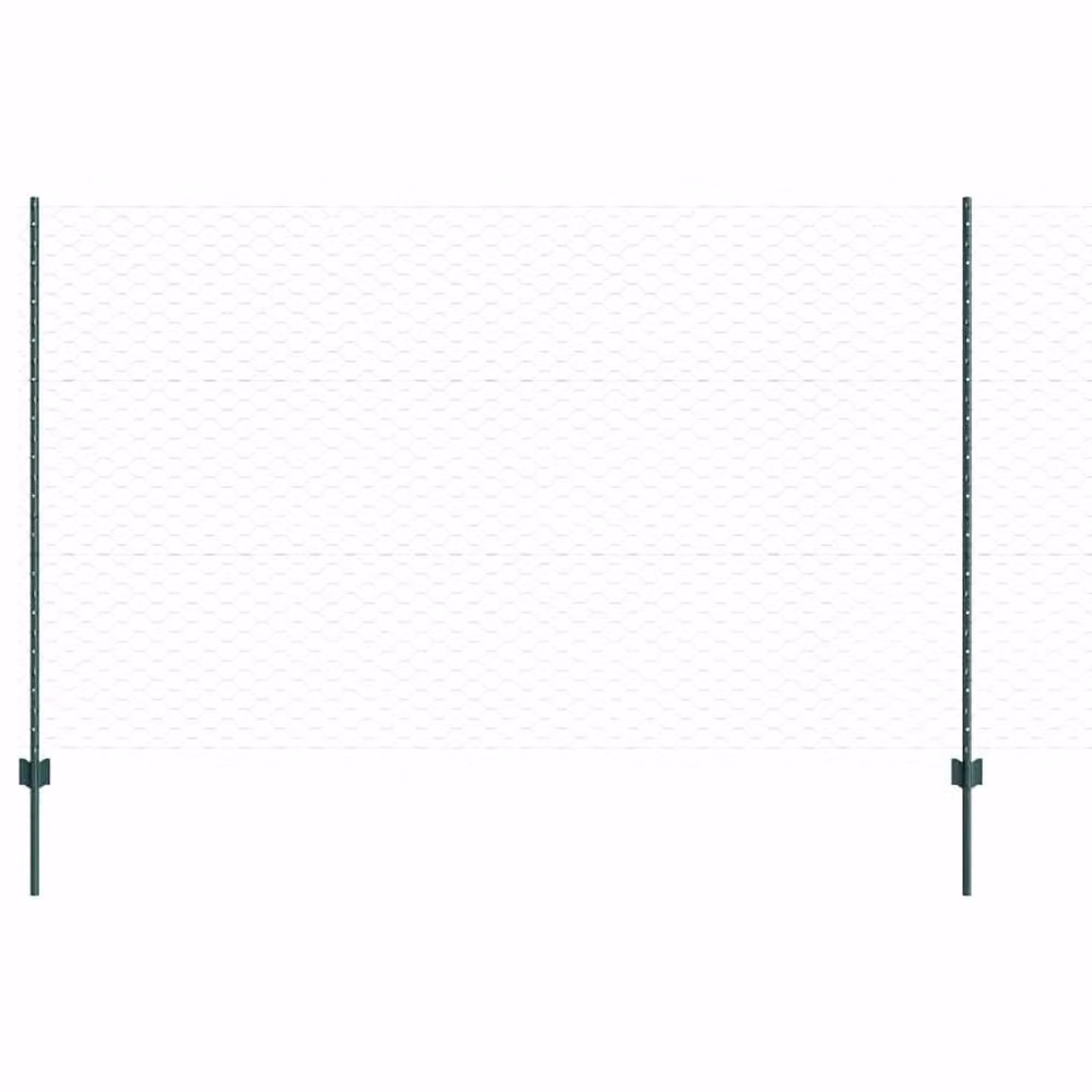 vidaXL Berkfield Home Green Steel U-Channel Fence Posts, 5 Pack, Height: 140 cm – 1