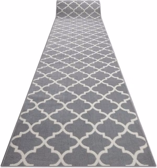 RugsX Morad Moroccan Runner in Grey, W: 90 cm, L: 400 cm – 1