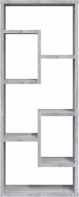 Berkfield Home Wall Mounted Shelf in Grey Sonoma, W/D/H: 36 x 16 x 90 cm