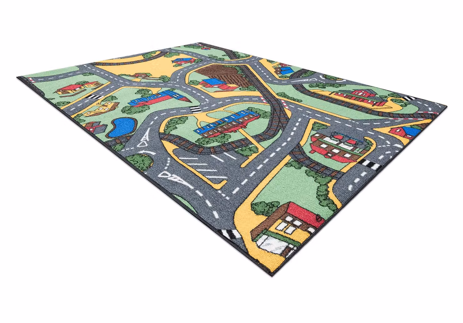 RugsX Rebel Roads Rectangular Rug in Grey and Multicolour, W: 140 cm, L: 200 cm – 2