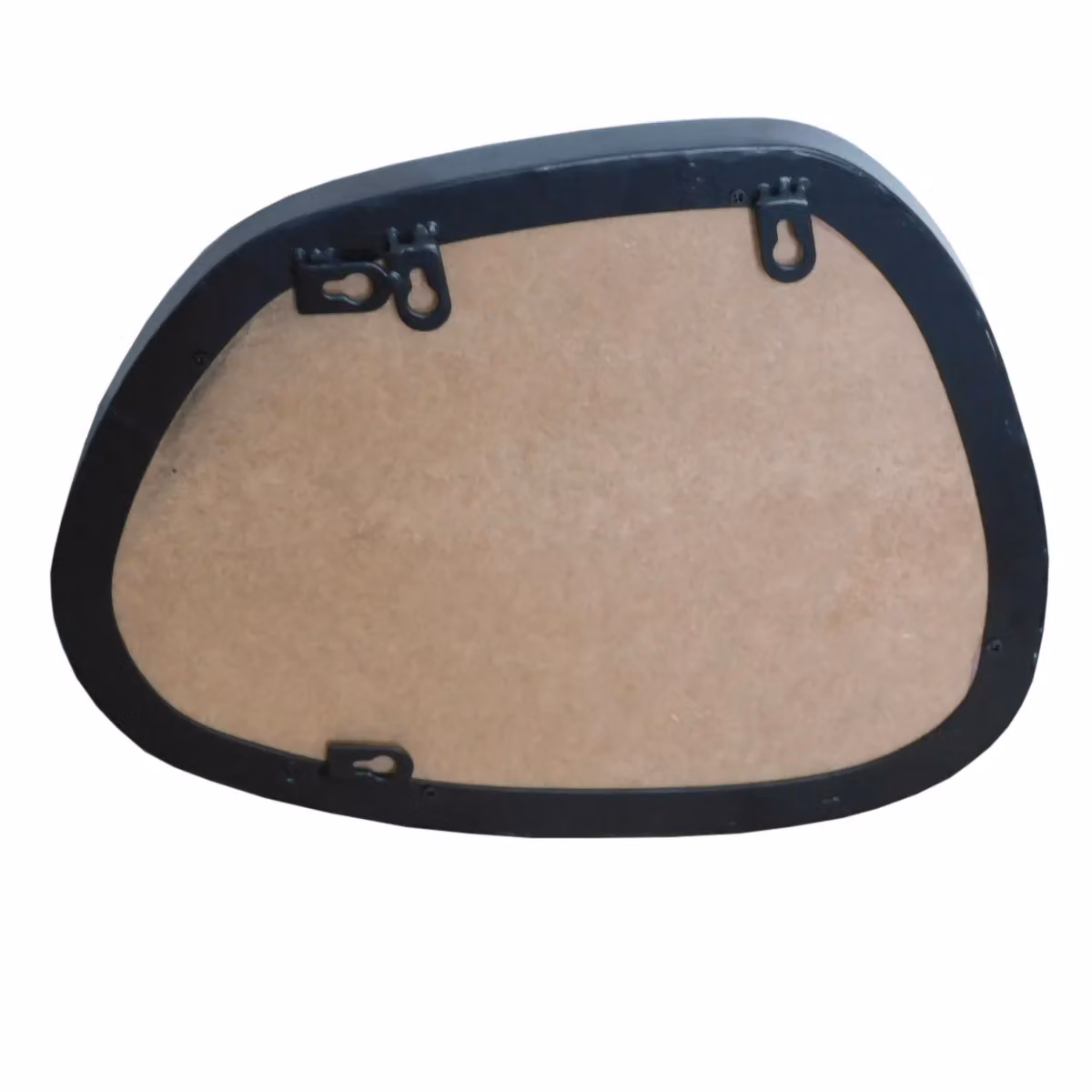 Agenzia 14 Modern Small Black Pebble Metal Wall Mirror W/H: 28 x 36 cm – 2
