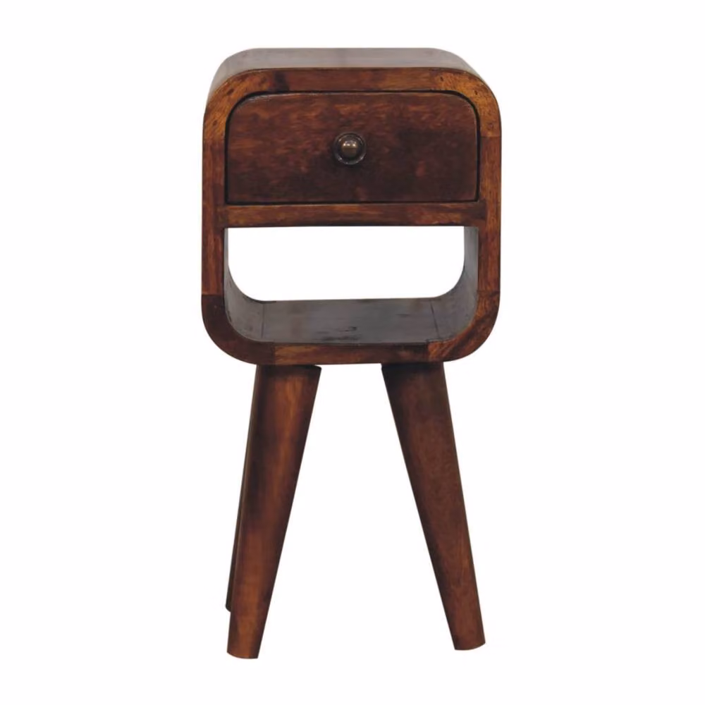 Wyld Haus Cagliari Small Chestnut Bedside Table in Brown – 2