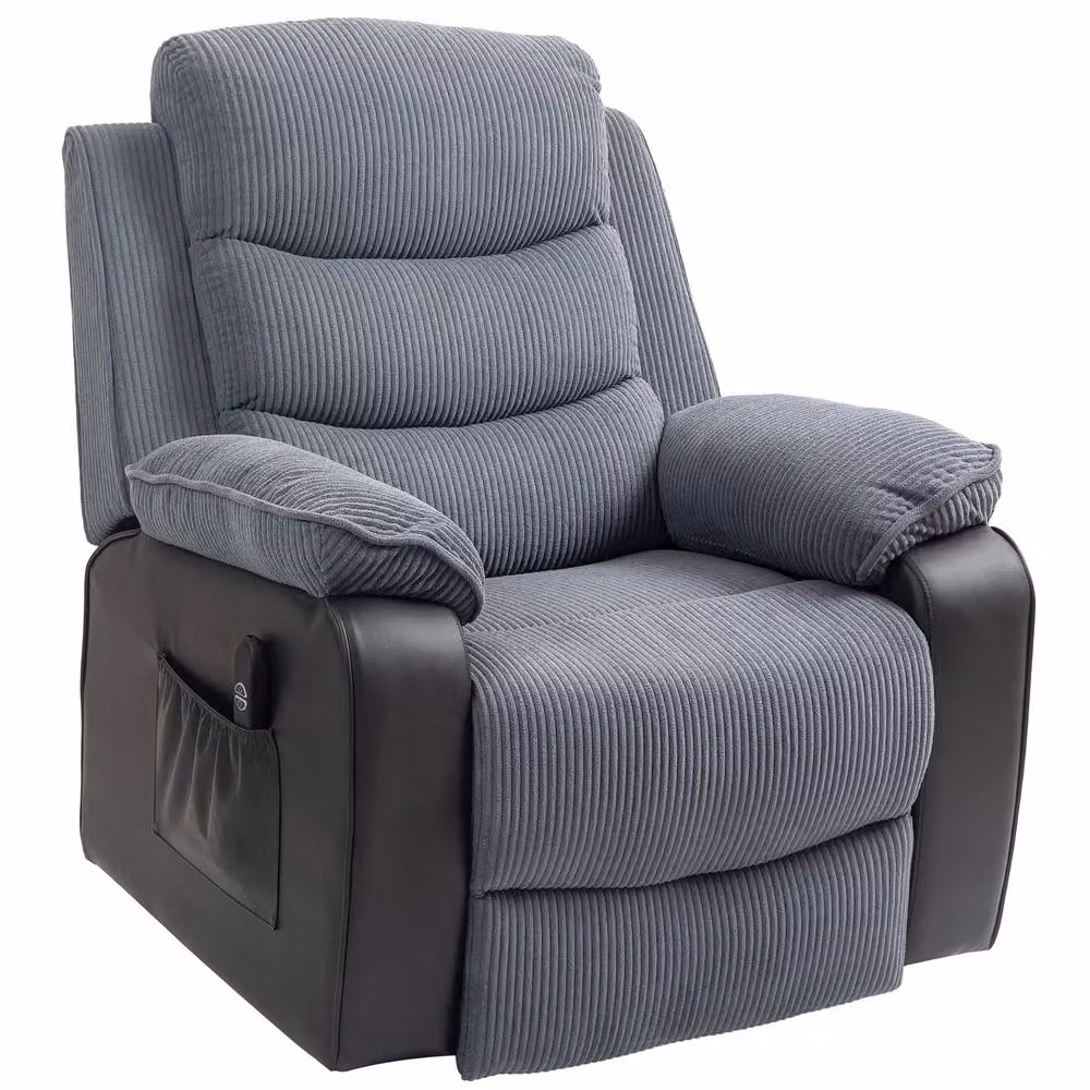 STILVORA Dark Grey Electric Lift Recliner Armchair with USB – 4