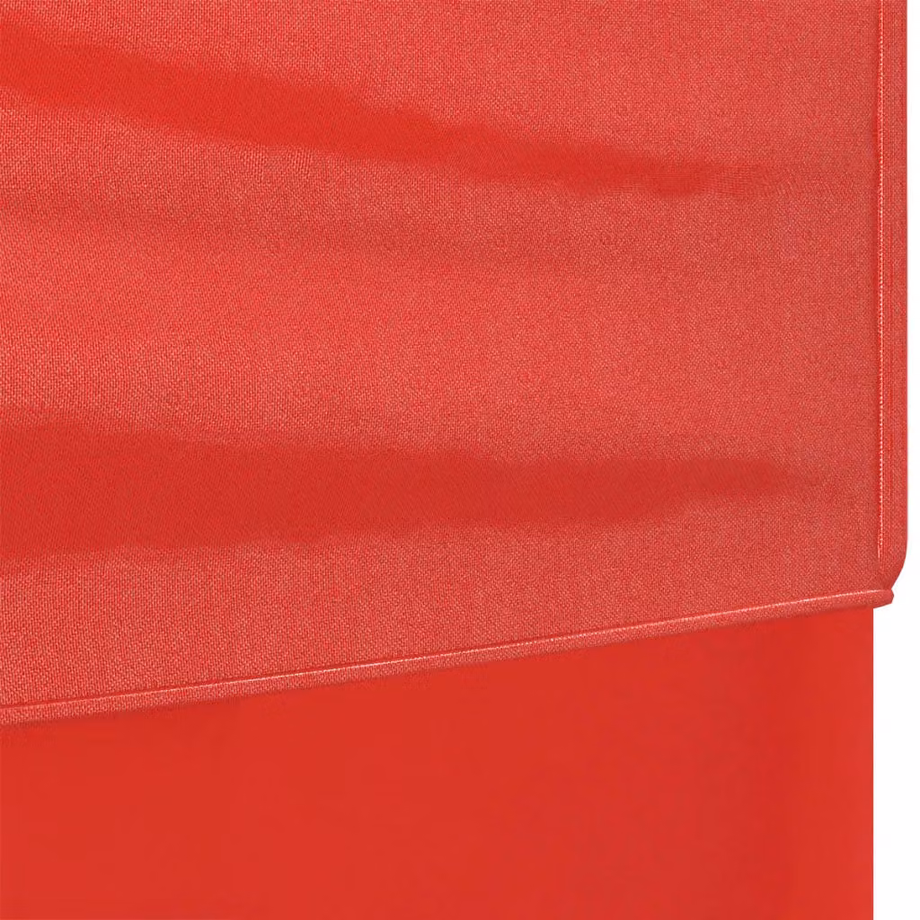 Berkfield Home Folding Party Tent with Sidewalls, Red and Silver, W/D/H: 2 x 2 x 2 m – 3