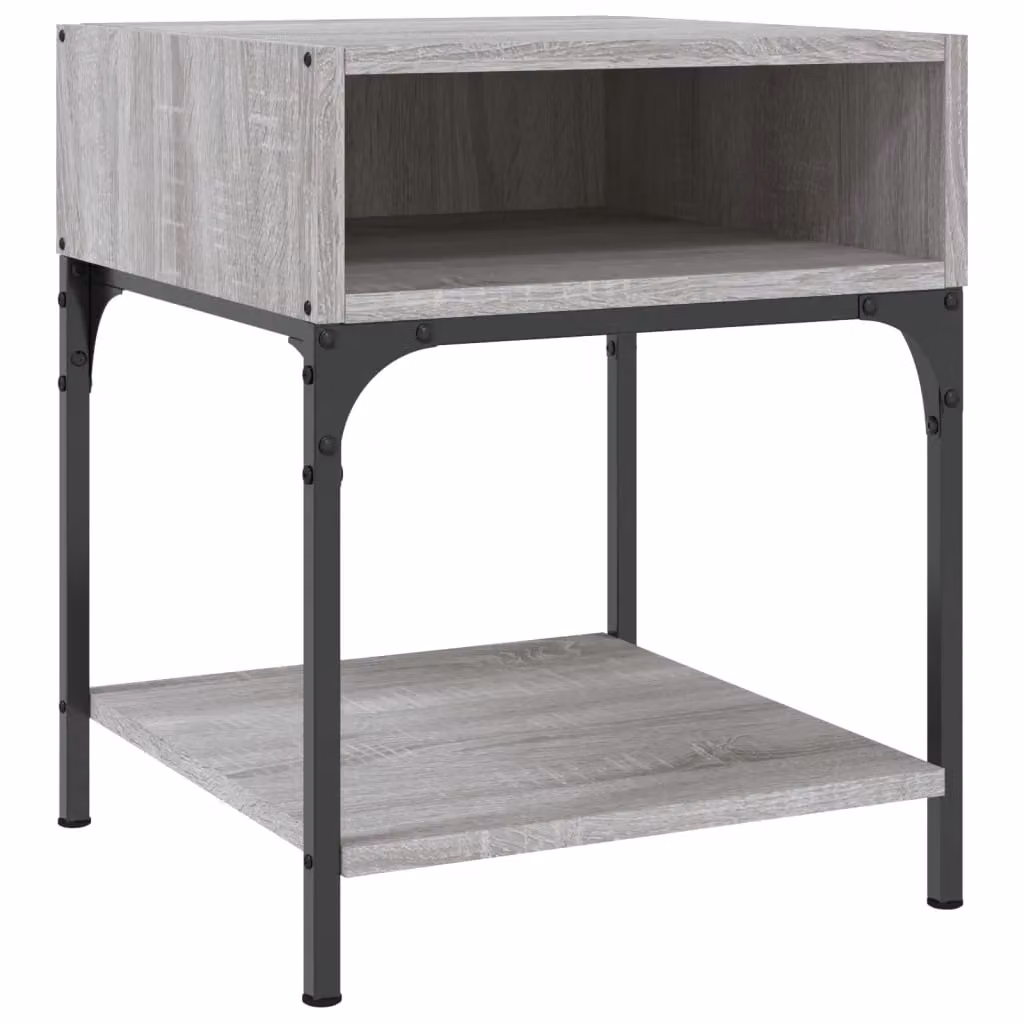 Berkfield Home Set of 2 Grey Sonoma Bedside Tables, W/D/H: 40 x 41 x 50 cm – 2