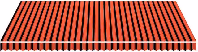 Berkfield Home Durable Polyester Awning Sunshade Canvas in Orange and Brown, W: 450 cm, D: 300 cm