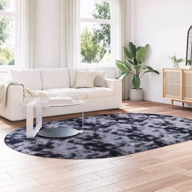 Berkfield Home NAVARRA Shaggy High Pile Rug, Grey, W: 300 cm, D: 200 cm