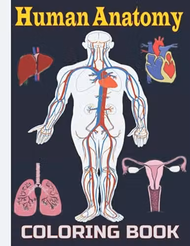 Human Anatomy Coloring Book for Kids, Multicolour Paper Edition