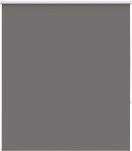 Berkfield Home Grey Blackout Roller Blind, Thermal Insulating Polyester, W: 135 cm, H: 175 cm