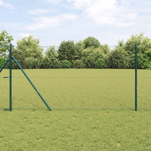 Berkfield Home Grey Hexagon Steel Fence, 1 x 50 m – 1