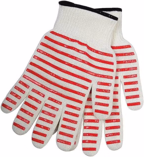 Basilico Multicolour Heat-Resistant Nomex Oven Gloves with Fingers for Adults