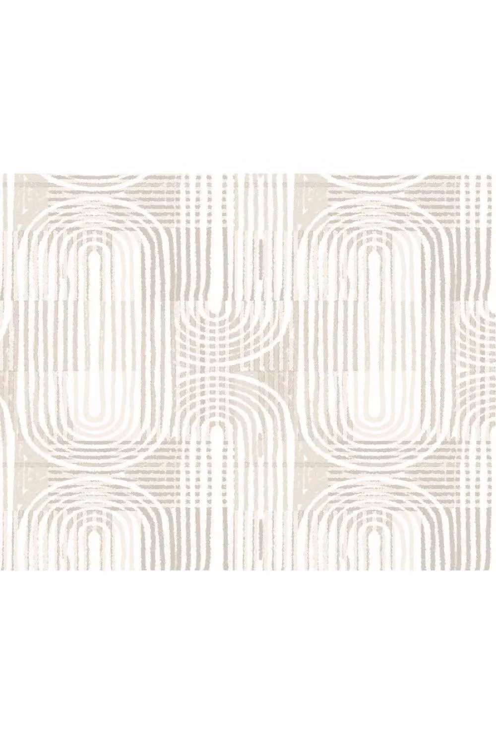 Origin Murals Grey Abstract Curved Line Texture Mid-Century Wall Mural W: 350 cm, H: 280 cm – 2
