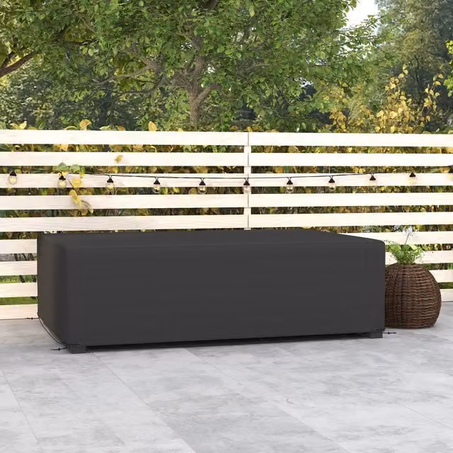 Outsunny UV and Rain Protective Bench Cover in Black