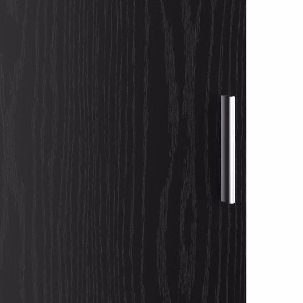 Berkfield Home Black Oak Sideboard in Black Oak MDF and Wood Veneer – 3