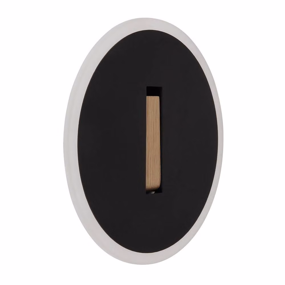Netlighting Avery Integrated LED Wall Lamp in Black with 4000K Cool White Light – 2