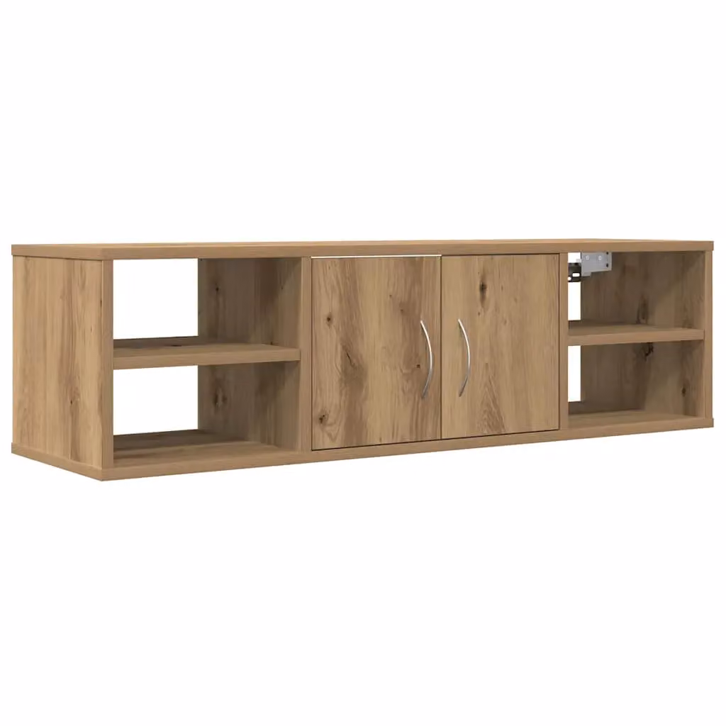 Berkfield Home Artisan Oak Wall Cabinet in Brown, W/D/H: 101 x 30 x 29 cm – 2