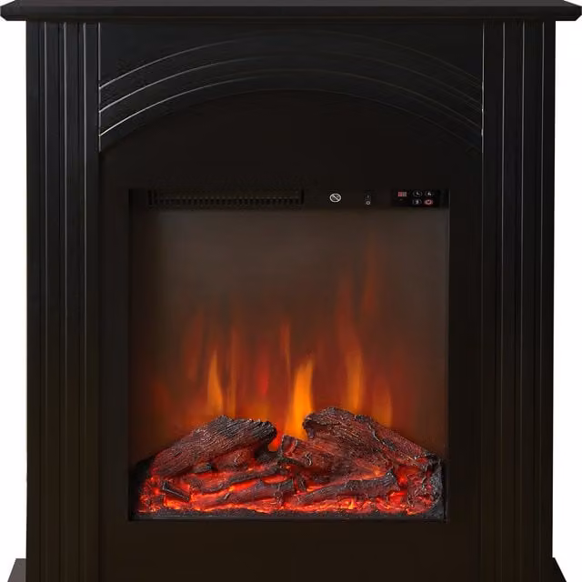 Sureflame Henlow 27 Inch Electric Fireplace Suite in Black