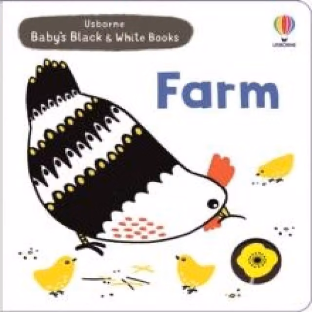 Mary Cartwright Baby's Black and White Books Farm Board Book in Multicolour